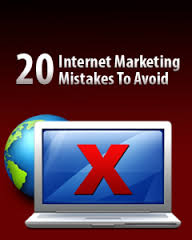 20 internet marketing mistakes to avoid E book graphic