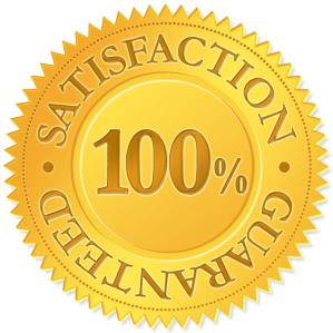 100 % Satisfaction Guaranteed seal