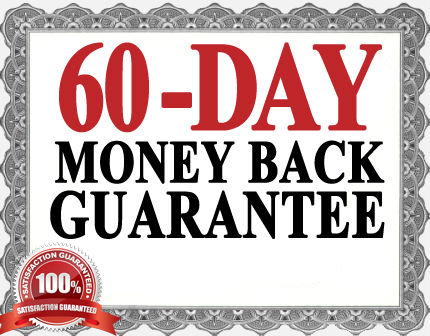 60 Days Money Back gaurantee E Graphic