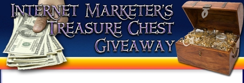 Internet Marketer's Treasure Chest Give Away header